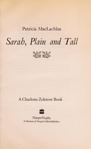 Book cover of Sarah, Plain and Tall (560L)